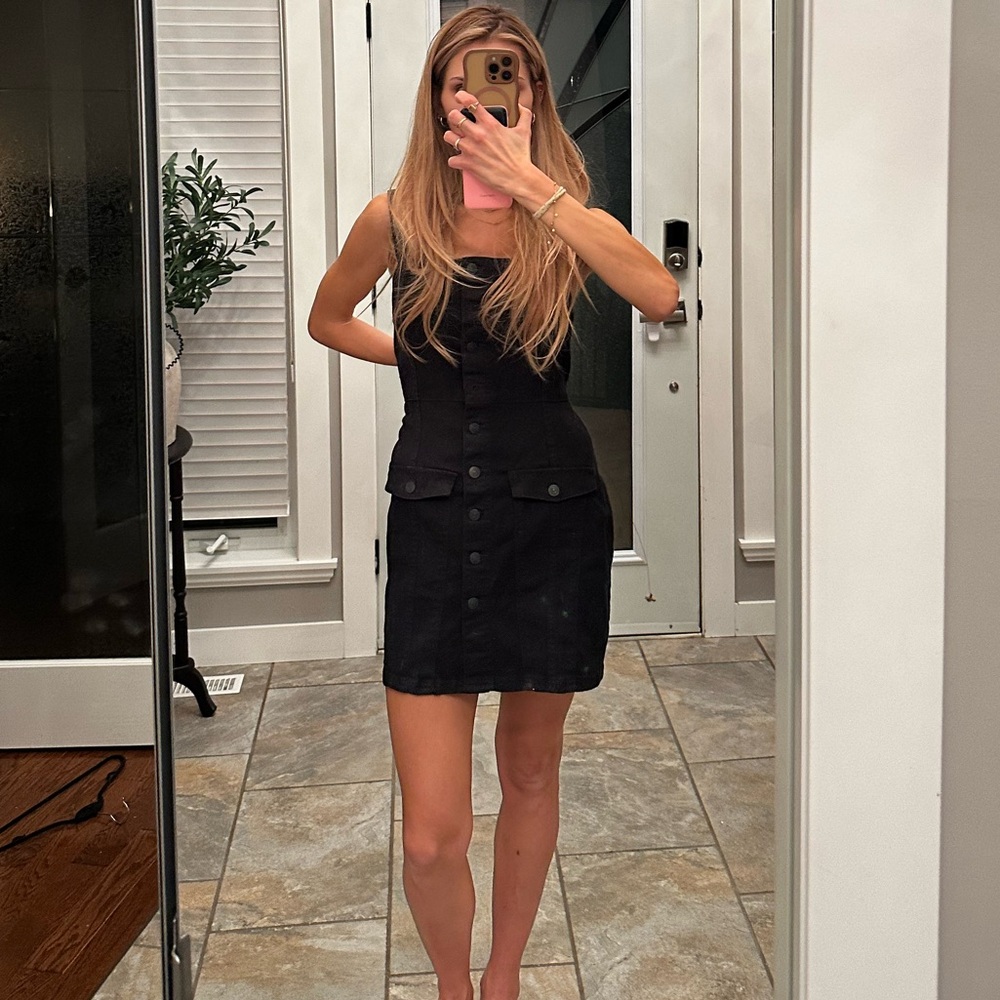 NWT Black Button-Down Dress